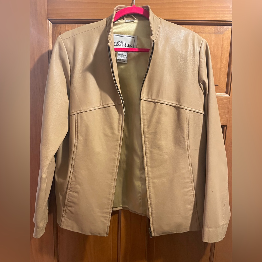 Leather Jacket Tan Leather